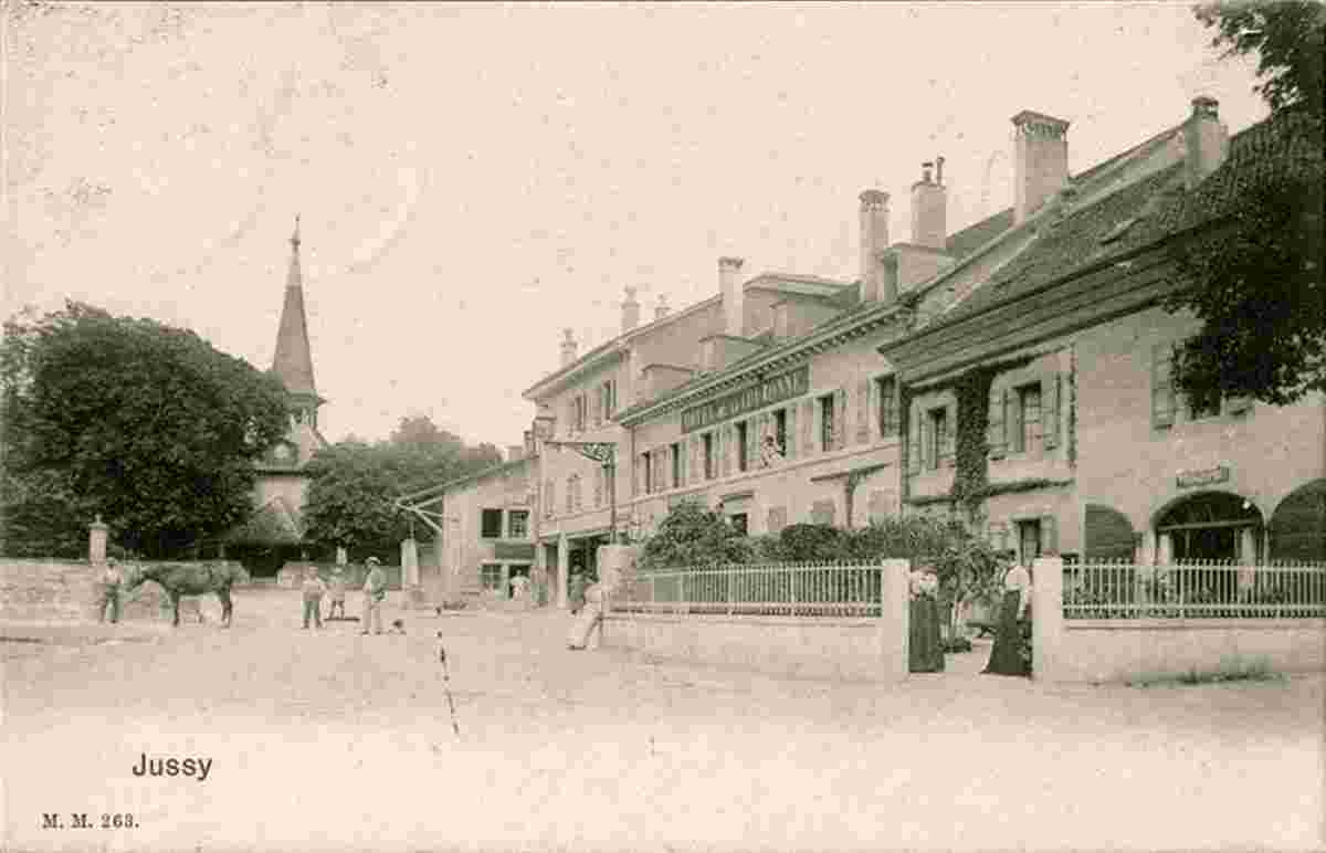 Jussy. Hotel de la Couronne, 1904