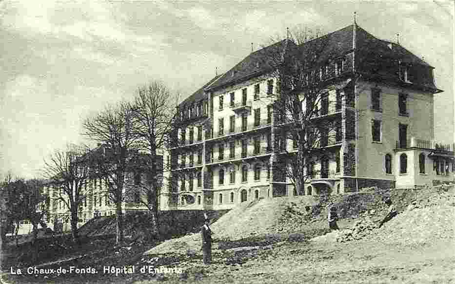 La Chaux-de-Fonds. Hôpital d´Enfants, 1918