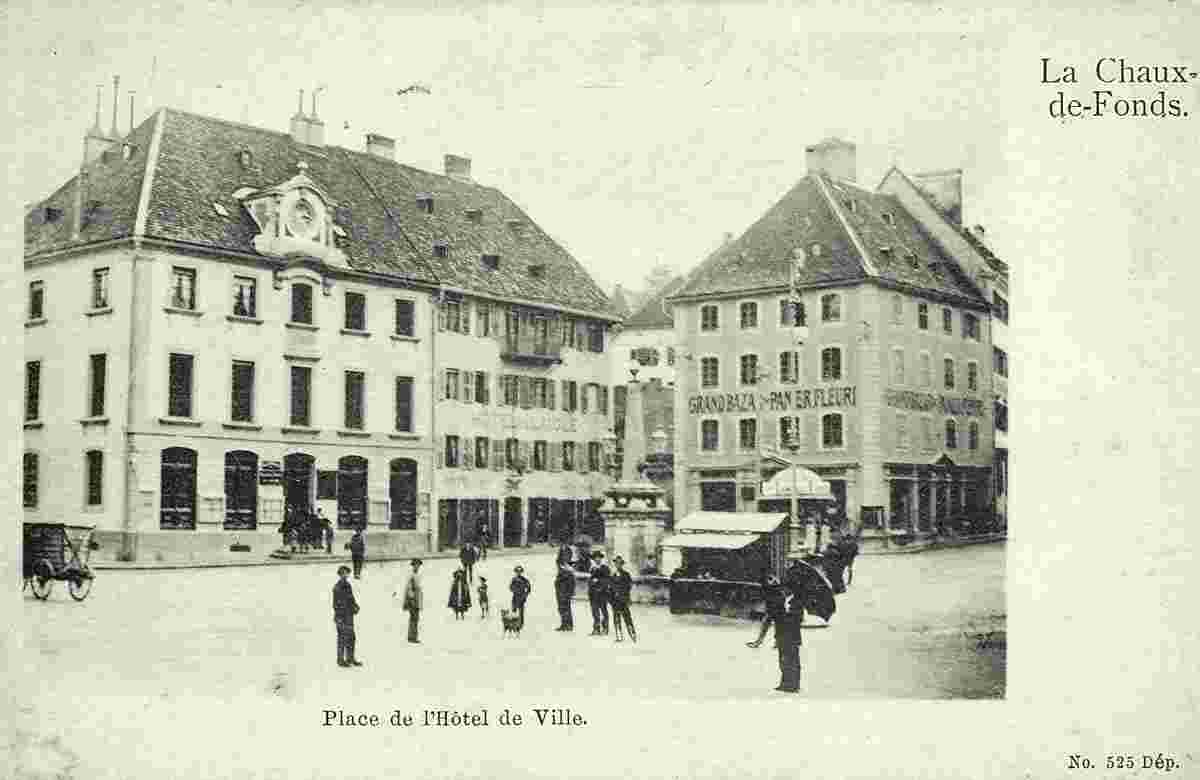 La Chaux-de-Fonds. Place de l'Hôtel de Ville