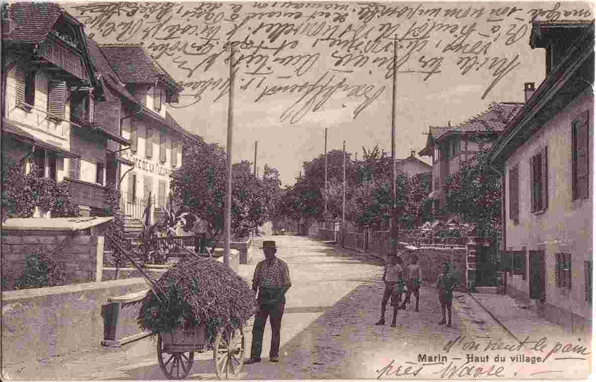 La Tène. Marin - Haut du village, 1913
