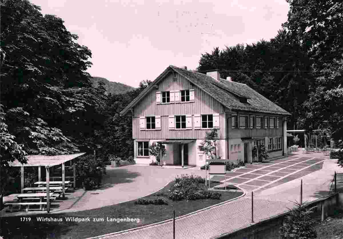 Langnau am Albis. Wirtshaus, Wildpark zum Langenberg, 1945