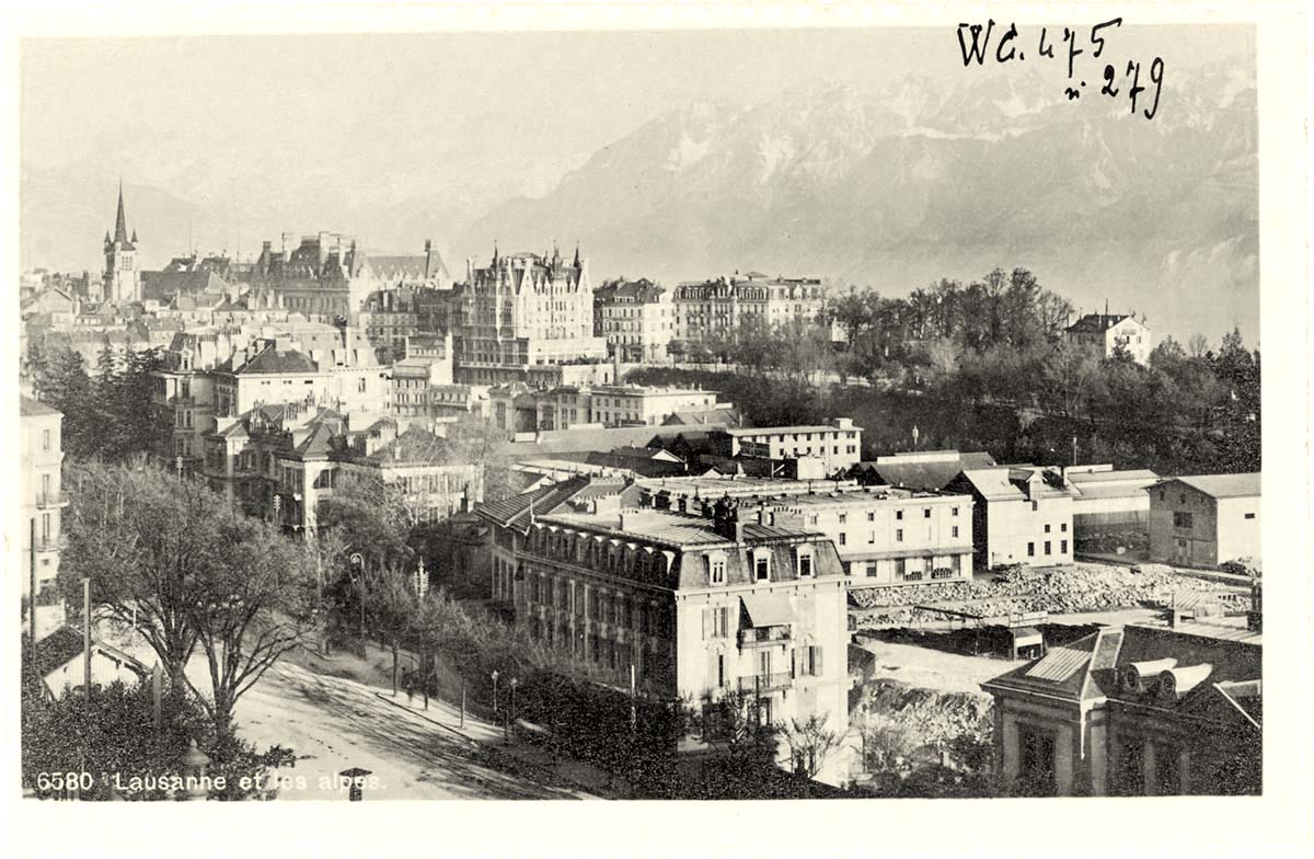 Lausanne et les Alpes, 1900