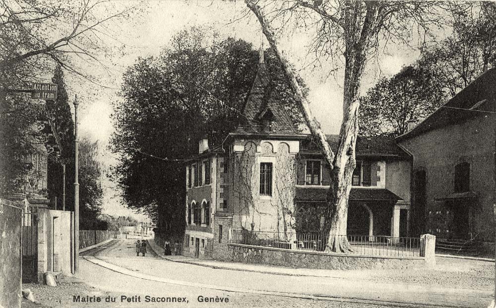 Le Grand-Saconnex. La Mairie du Petit Saconnex, Juillet 1913