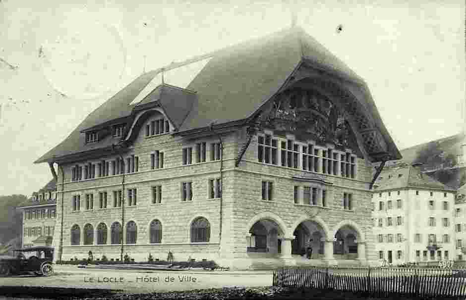 Le Locle. Hôtel de Ville, 1920