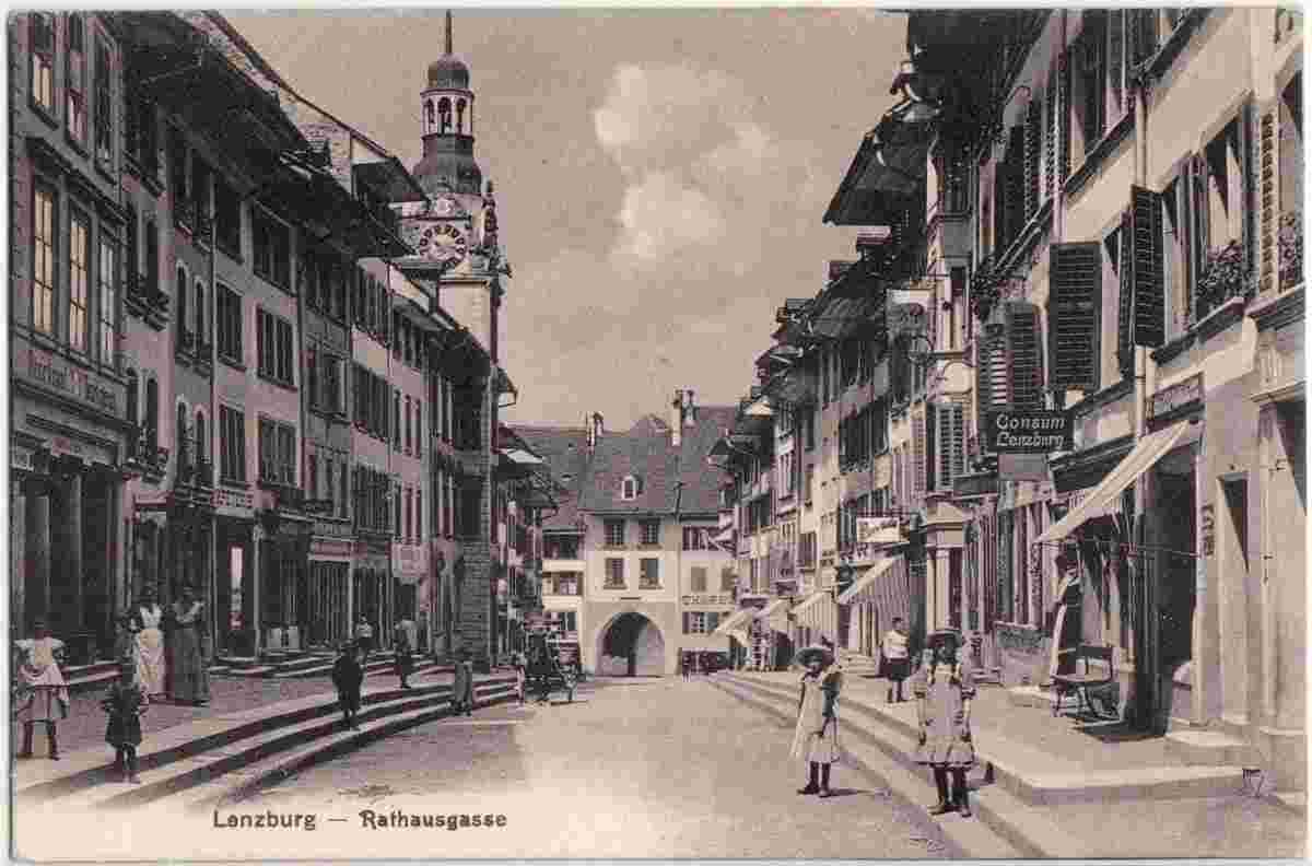 Lenzburg. Rathausgasse