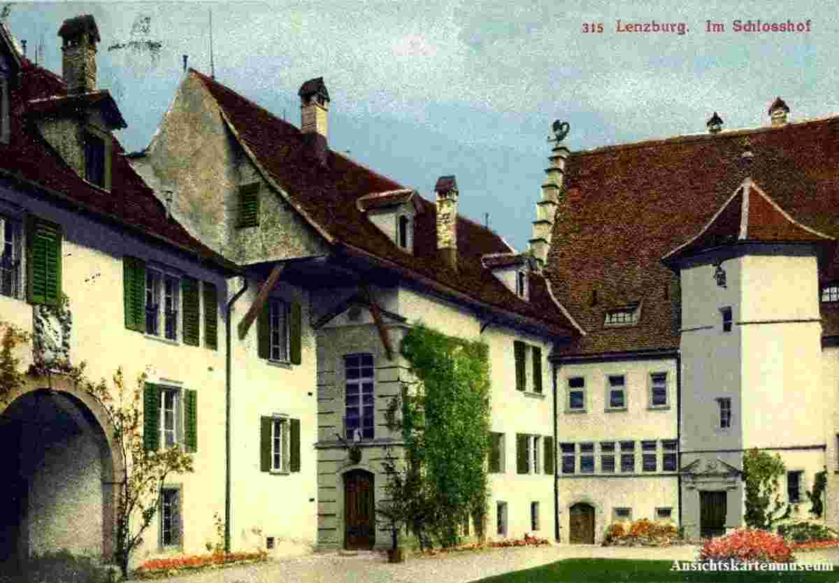Lenzburg. Schlosshof, 1913
