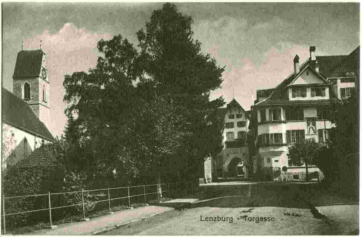 Lenzburg. Torgasse