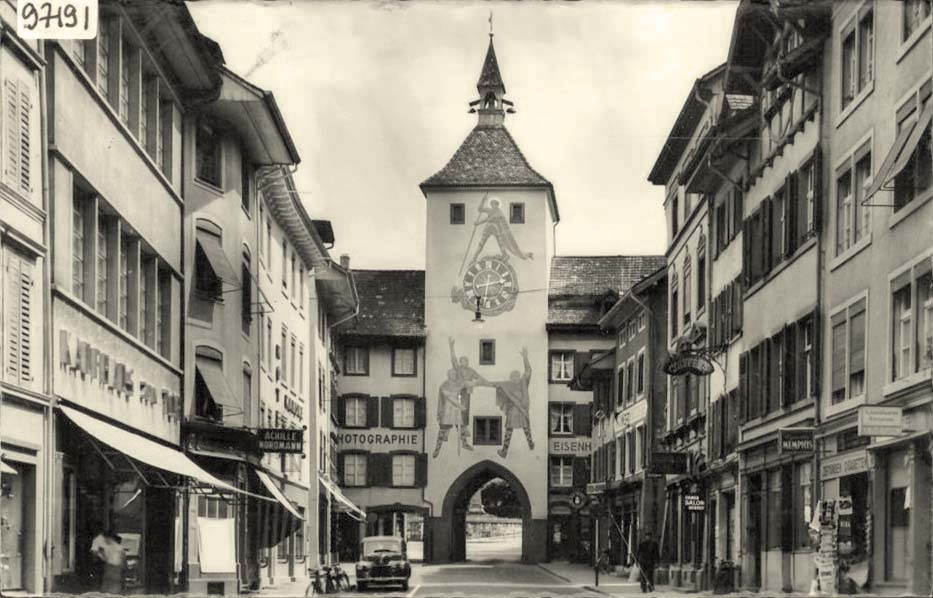 Liestal. Rathausgasse und Oberes Tor