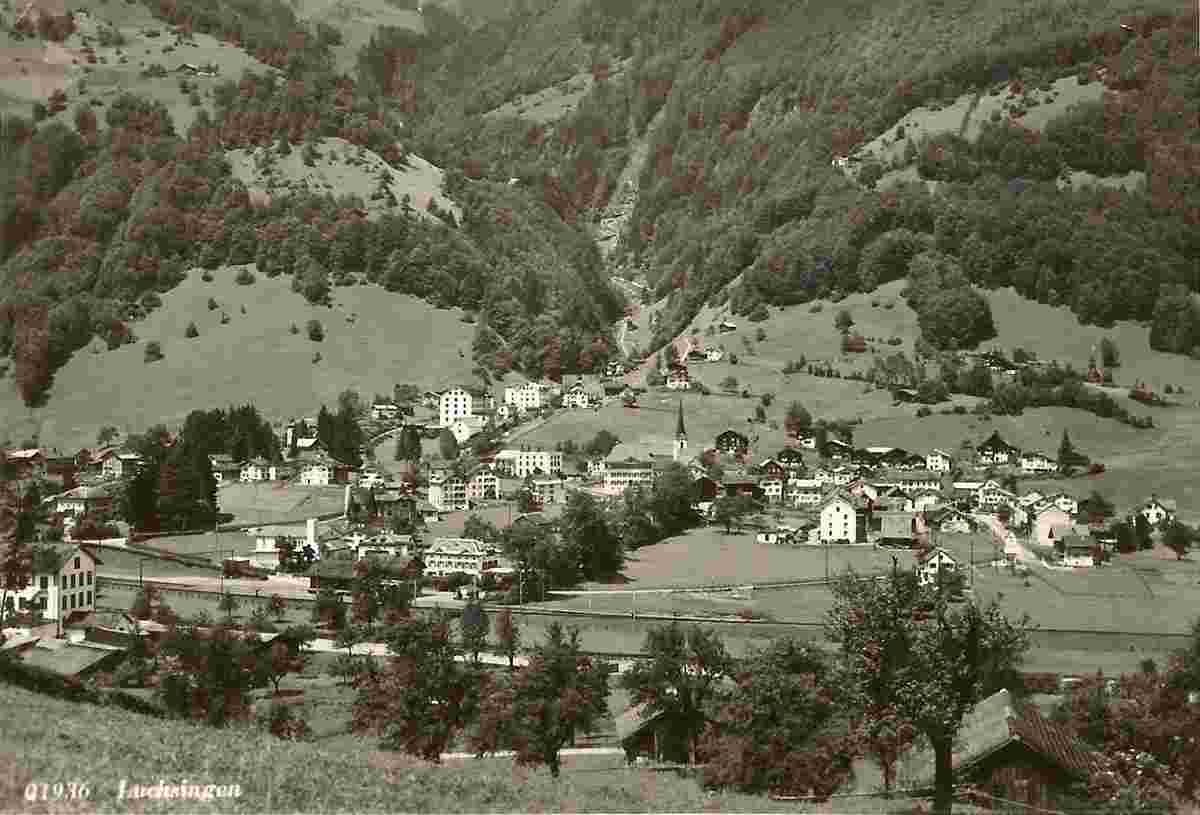 Blick auf Luchsingen, 1948
