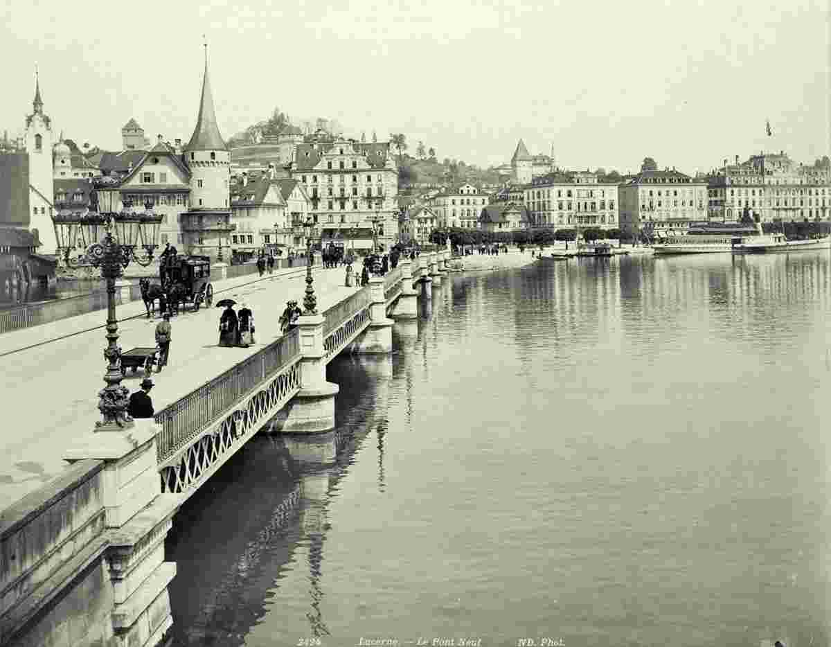 Luzern. Le Pont Neuf, 1884-1892