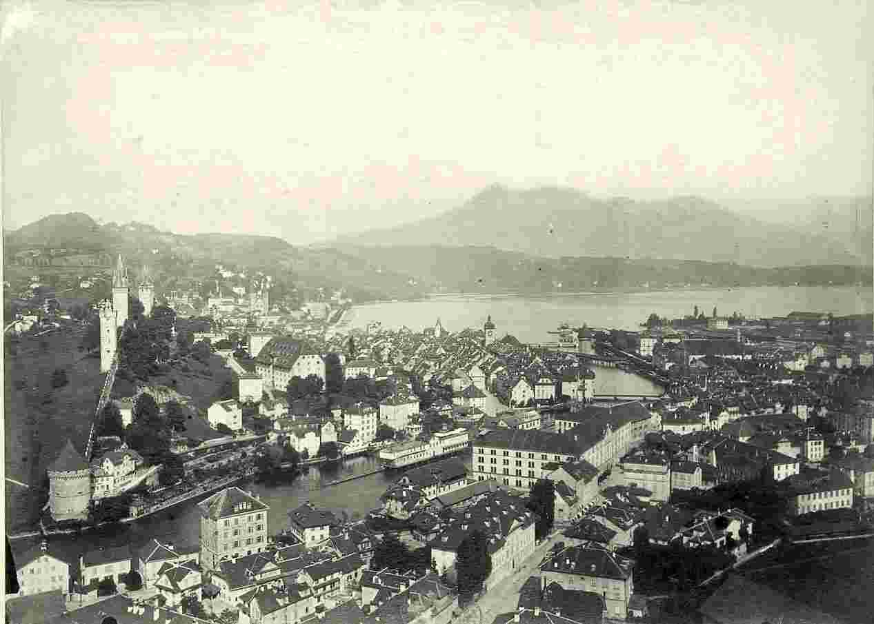 Luzern. Panorama der Stadt