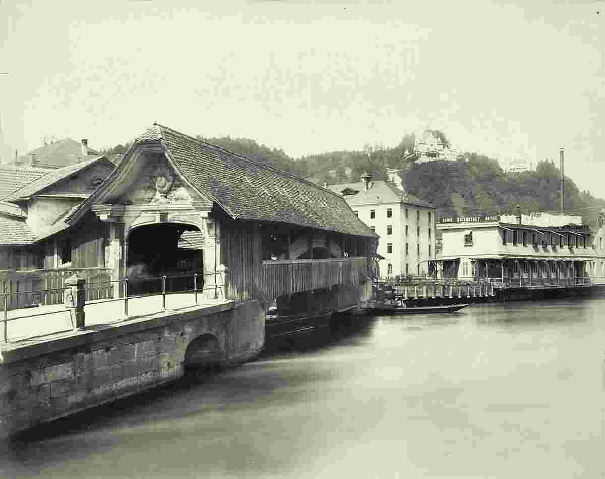 Luzern. Spreuerbrücke, 1884