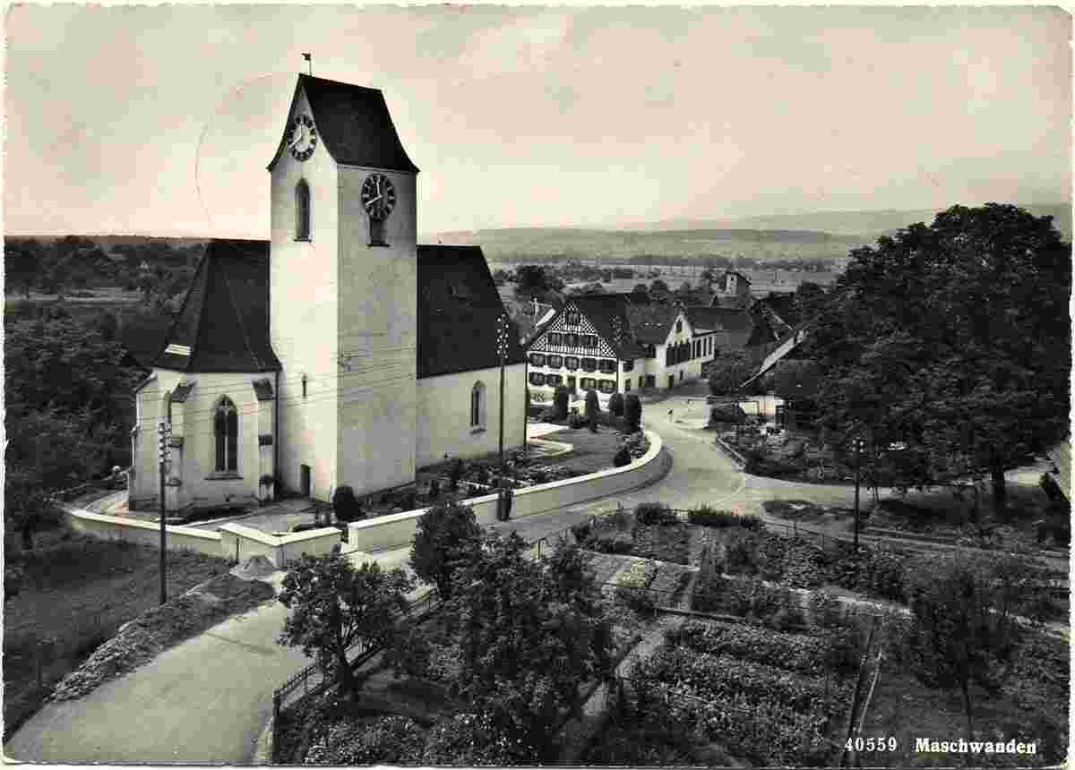 Maschwanden. Kirche, 1971
