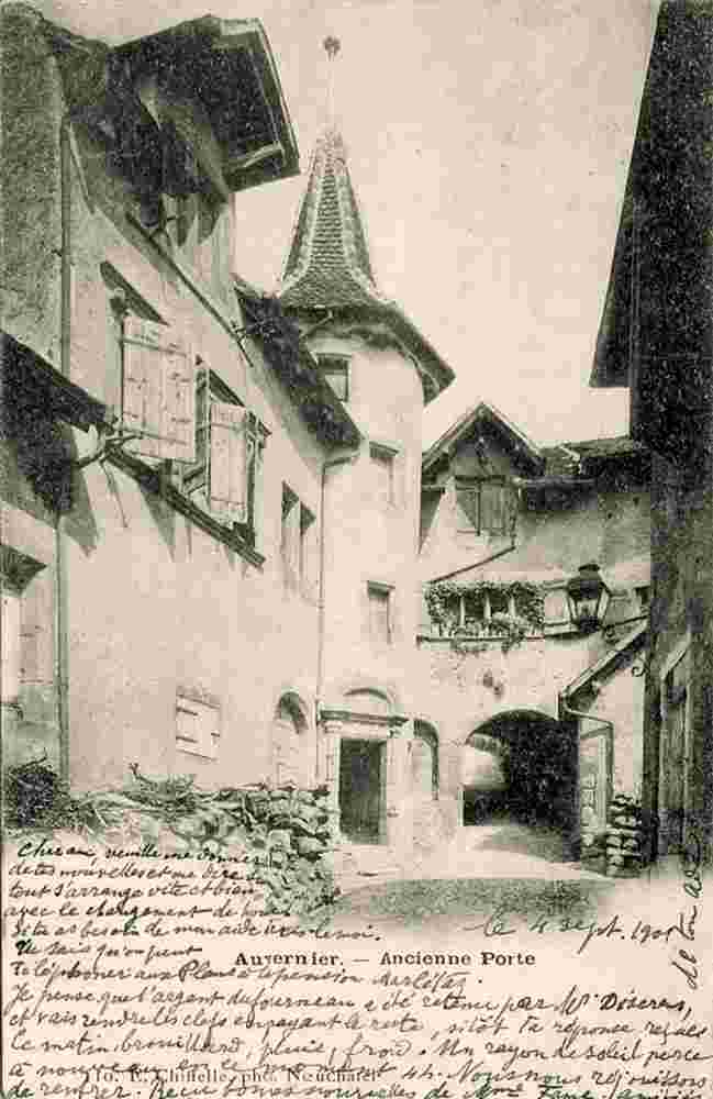 Auvernier - Ancienne Porte, 1901