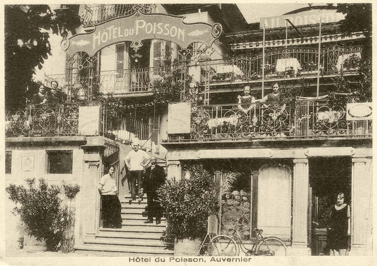 Milvignes. Auvernier - Hôtel du Poisson, 1929