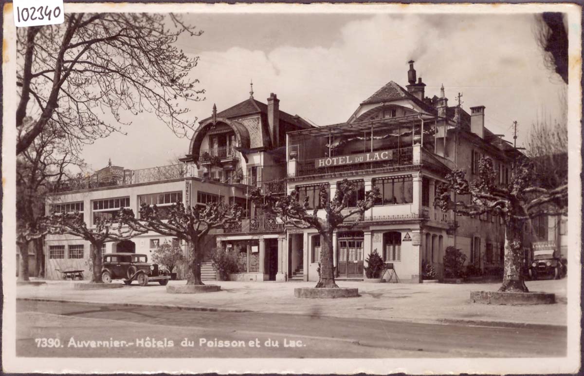 Milvignes. Auvernier - Hôtel du Poisson et Hotel du Lac