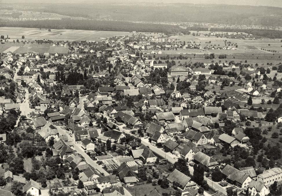 Möhlin. Panorama der Stadt, 1960