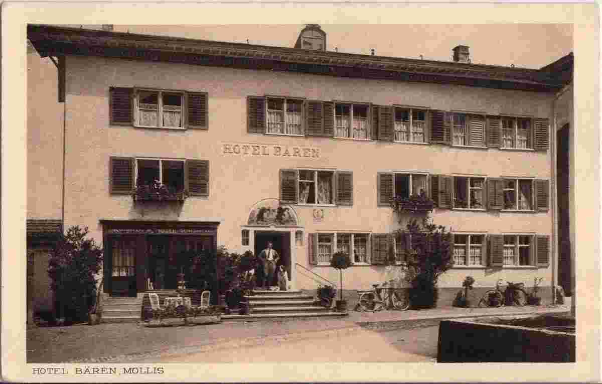Mollis. Hotel Bären, E. Dittli-Müller, 1930