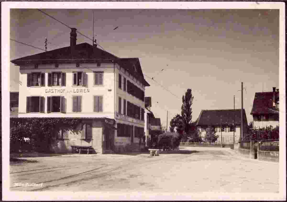 Mönchaltorf. Gasthof und Mineralbad zum Löwen, 1938