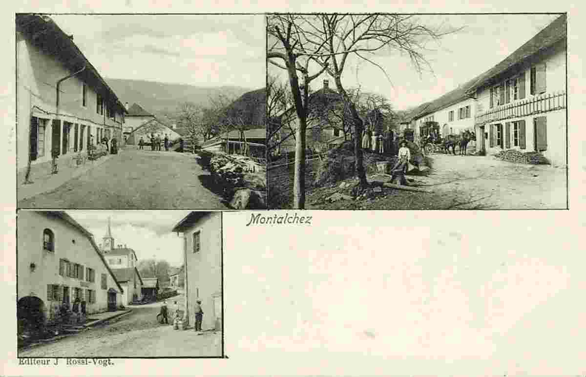 Montalchez. Panorama du village