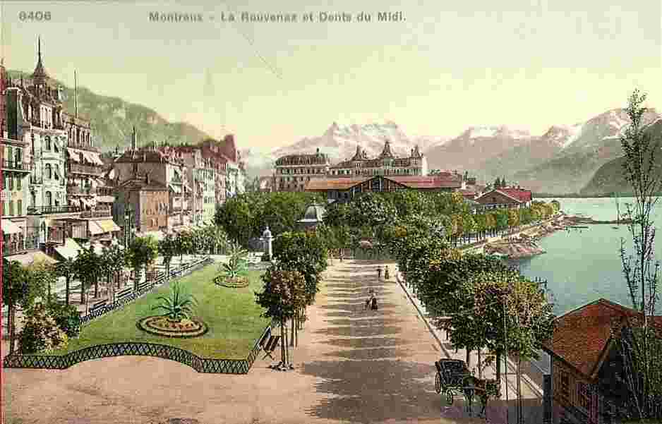 Montreux. La Rouvenaz et la Dent du Midi