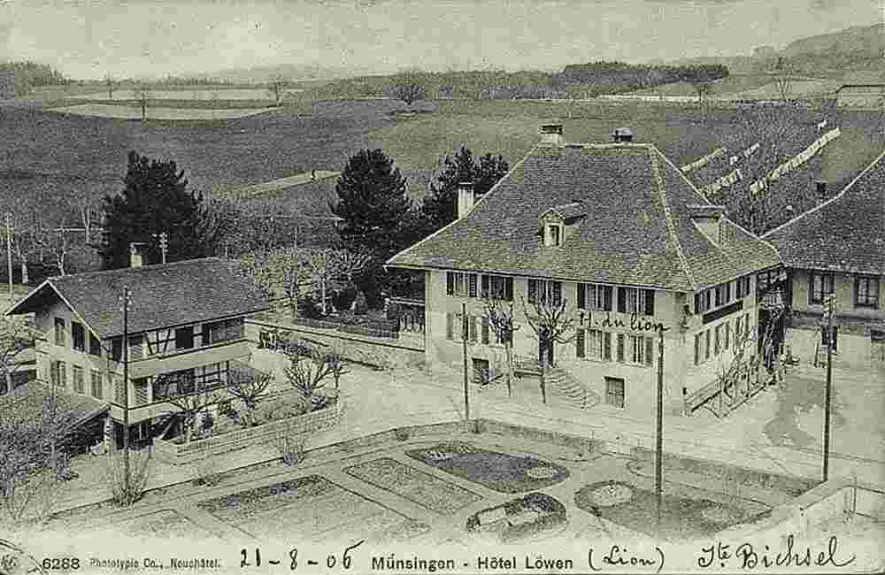 Münsingen. Hôtel Löwen, 1906
