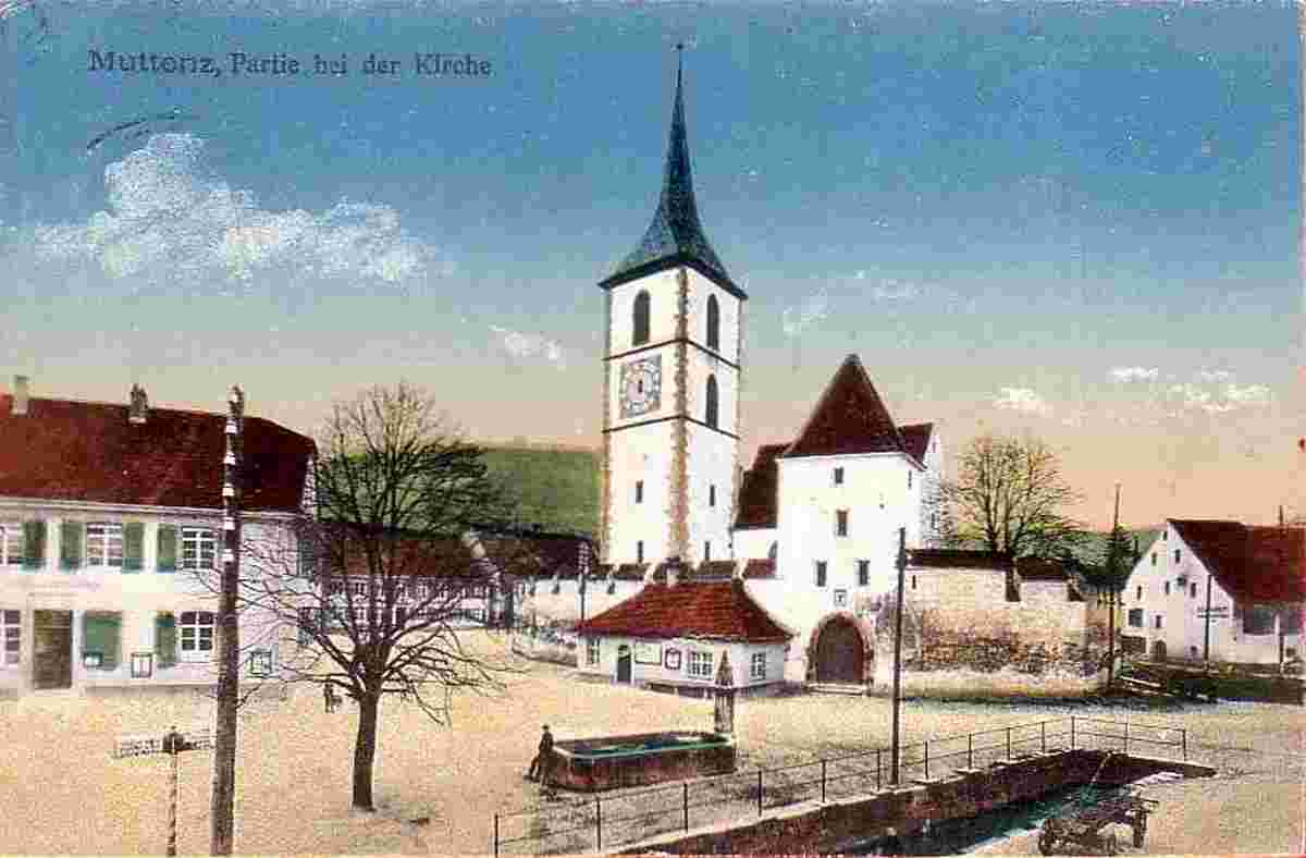 Muttenz. Kirche, 1918