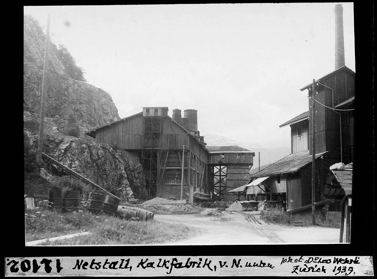 Netstal. Kalkfabrik, 1939