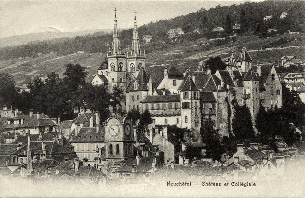 Neuenburg (Neuchâtel). Château et Collégiale