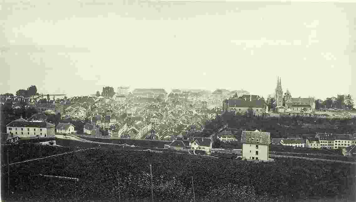 Neuenburg. Panorama der Stadt