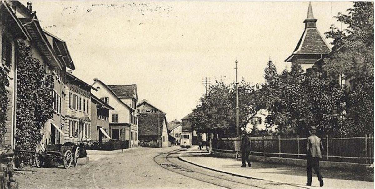 Neuhausen am Rheinfall. Zentralstrasse um 1927