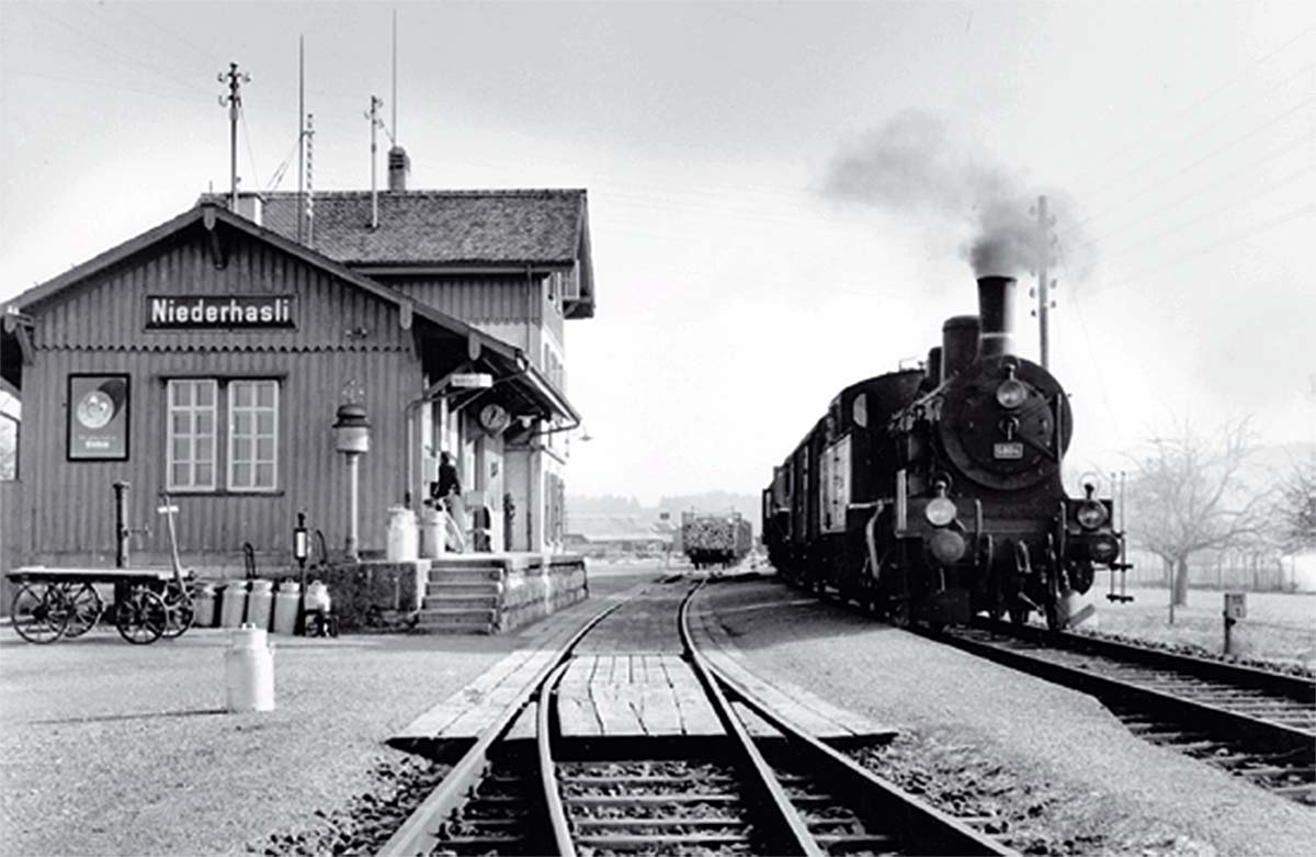 Niederhasli. Bahnhof, 1959