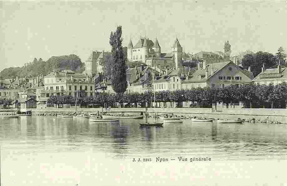 Nyon. Le port et le Château