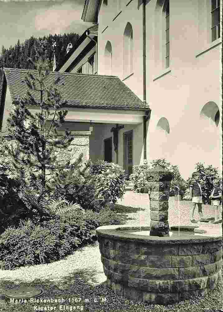 Oberdorf. Niederrickenbach - Frauenkloster Maria-Rickenbach, Brunnen, 1967