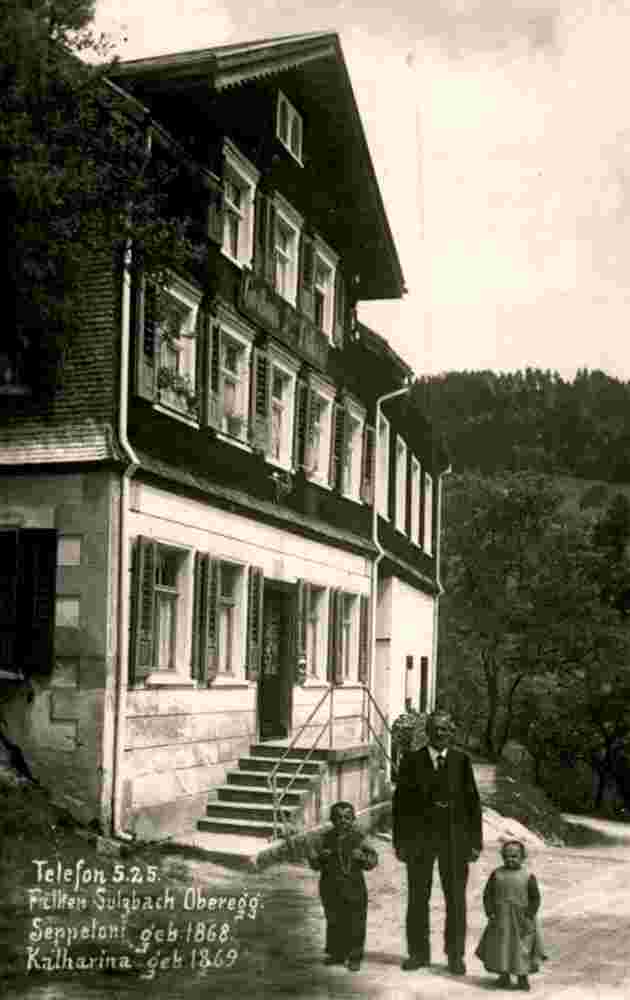 Oberegg. Gasthaus 'Zum Falken', Sulzbach, 1934