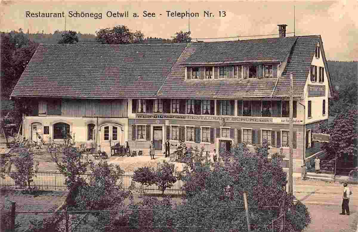 Oetwil am See. Restaurant Schönegg, 1906