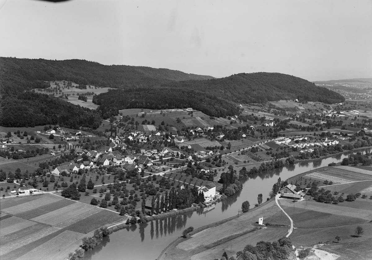 Blick auf Oetwil an der Limmat, 1957
