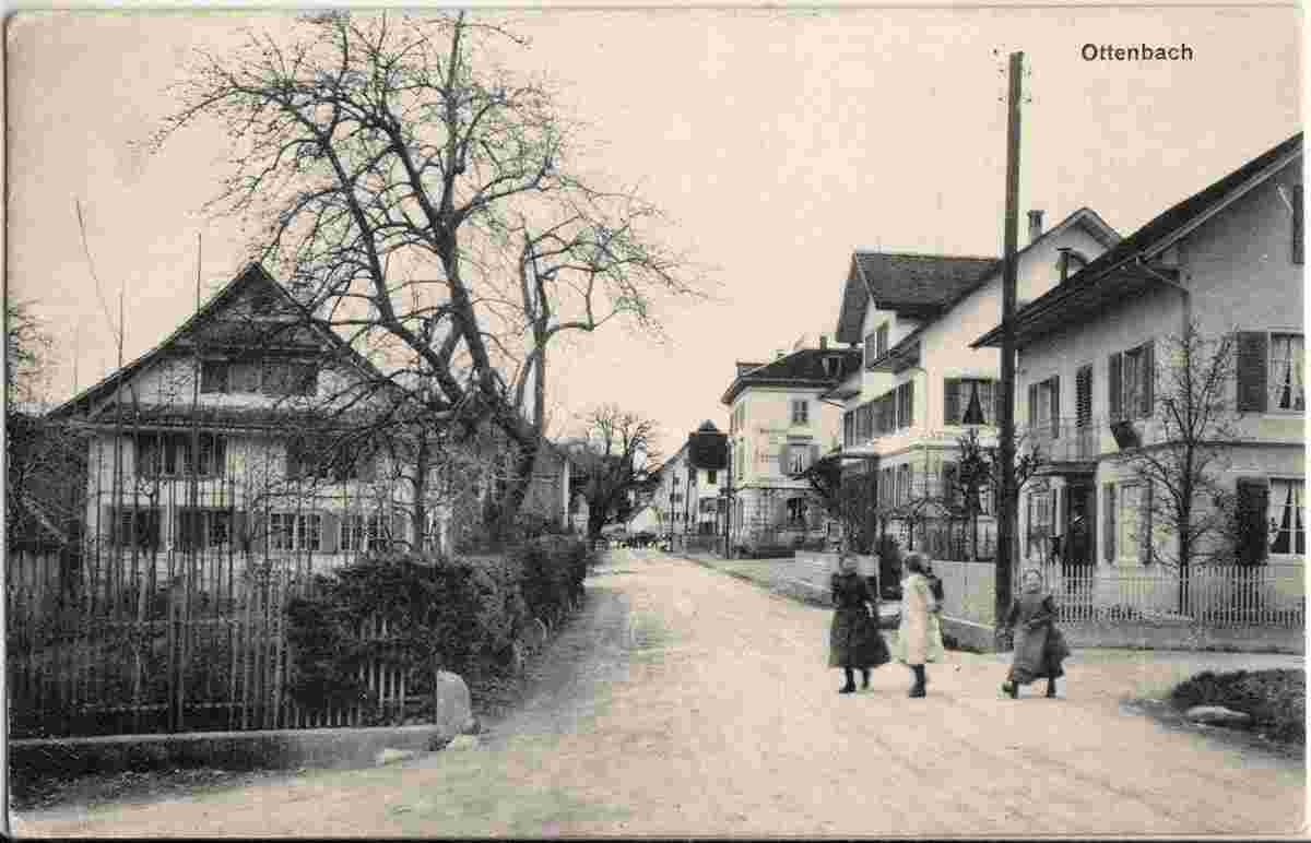 Ottenbach. Dorfstraße, 1911