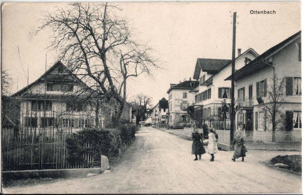 Ottenbach ZH. Dorfstraße, 1911