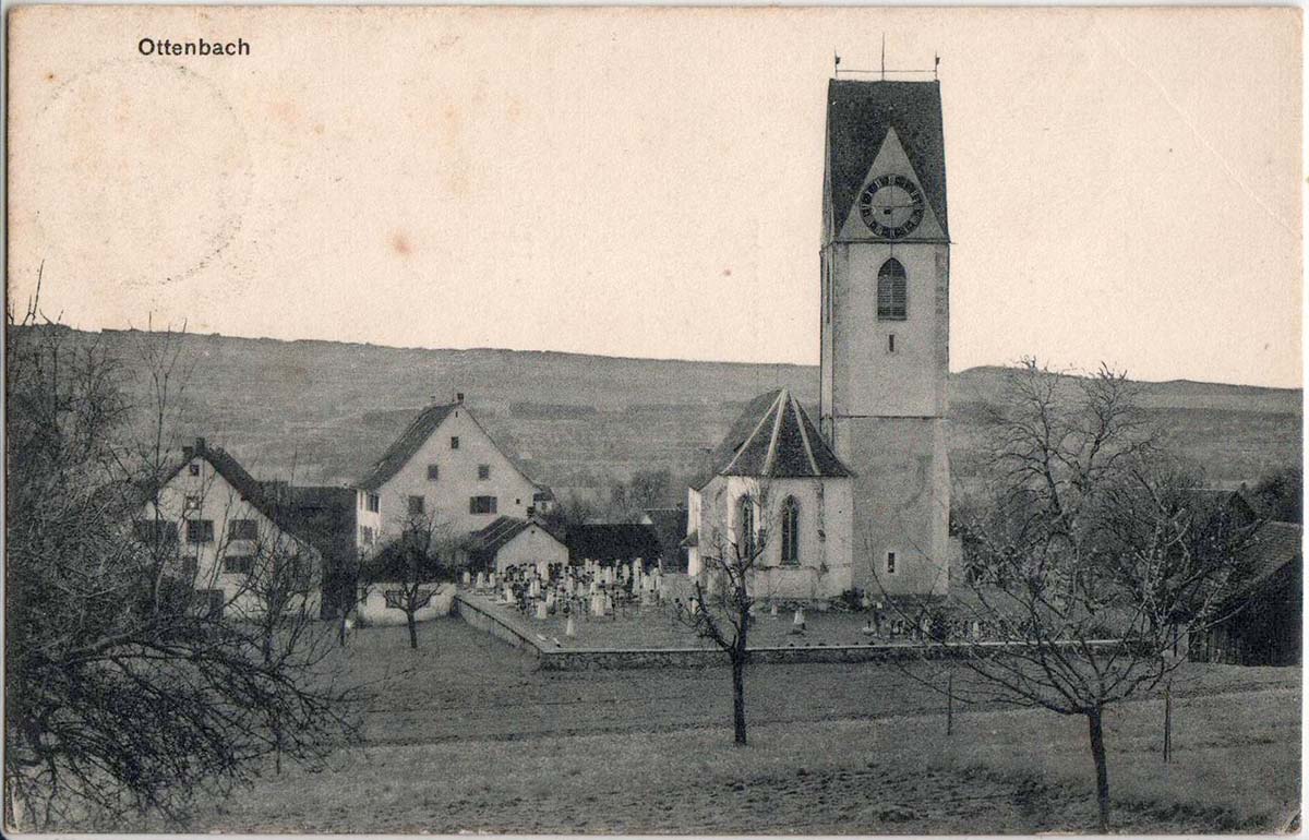 Ottenbach ZH. Kirche, 1908