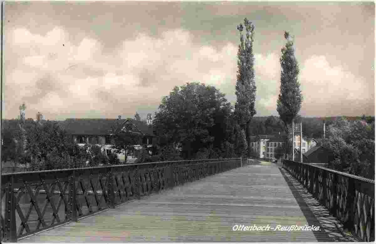 Ottenbach. Reussbrücke, 1929