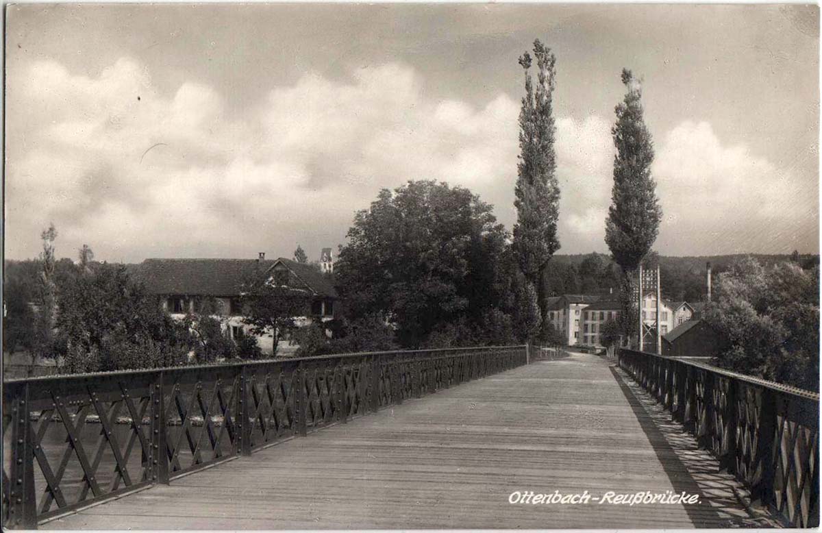 Ottenbach ZH. Reussbrücke, 1929