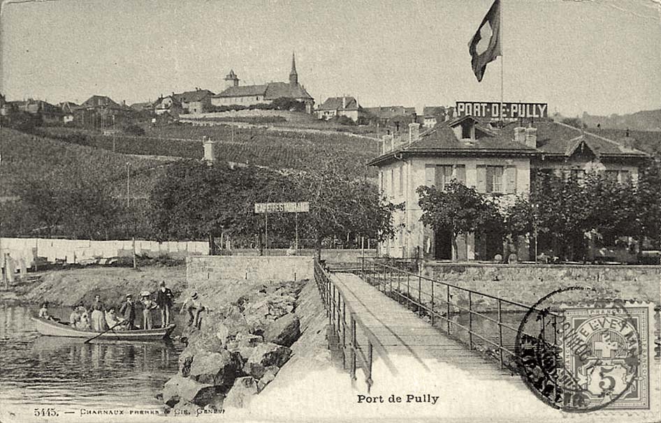 Port de Pully, café-restaurant, 1906