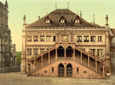 Bern. The town hall (Rathaus), circa 1890