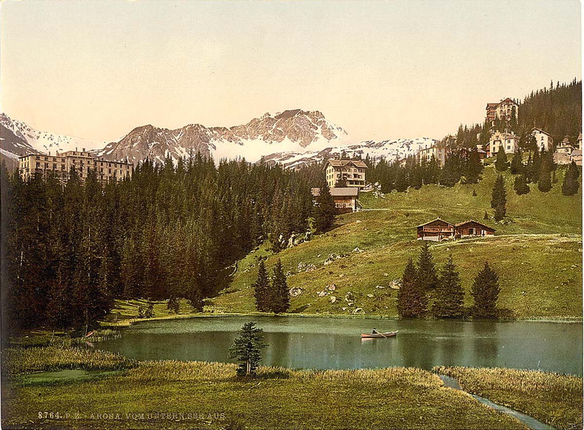 Grisons (Graubünden). Arosa, general view, circa 1890