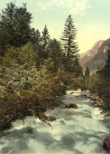 Grisons. Klosters, gorges of the Landquart, circa 1890