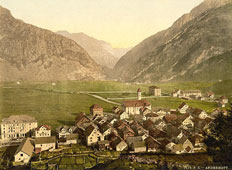Uri. Andermatt, General view, circa 1890