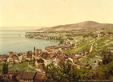 Vaud. Montreux and Clarens, Geneva Lake, circa 1890