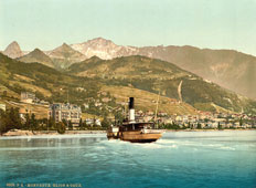 Vaud. Montreux and Glion, Geneva Lake, circa 1890