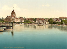 Vaud. Ouchy, Hotel de Chateaux, Geneva Lake, circa 1890